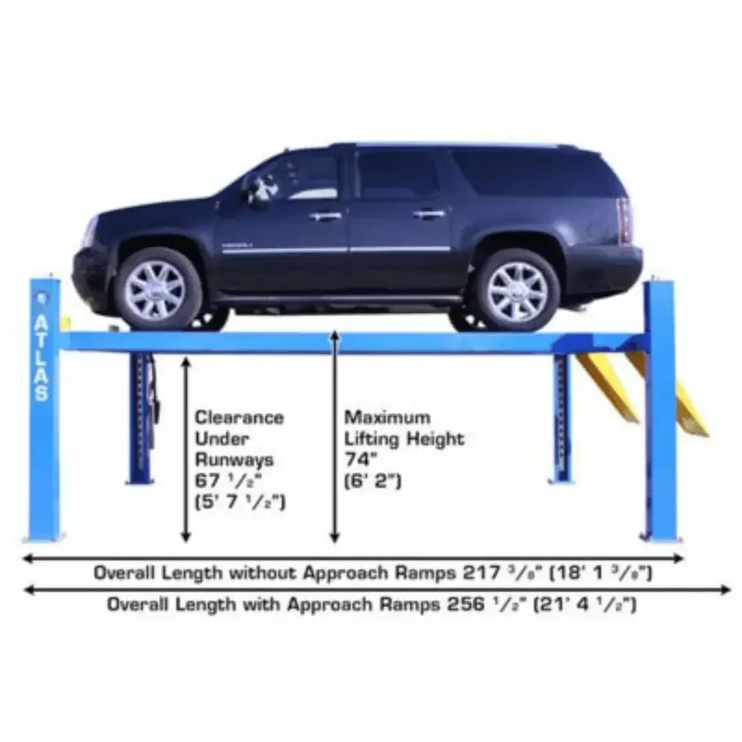 Atlas ATTD-414 14000 lb Commercial 4-Post Car Lift