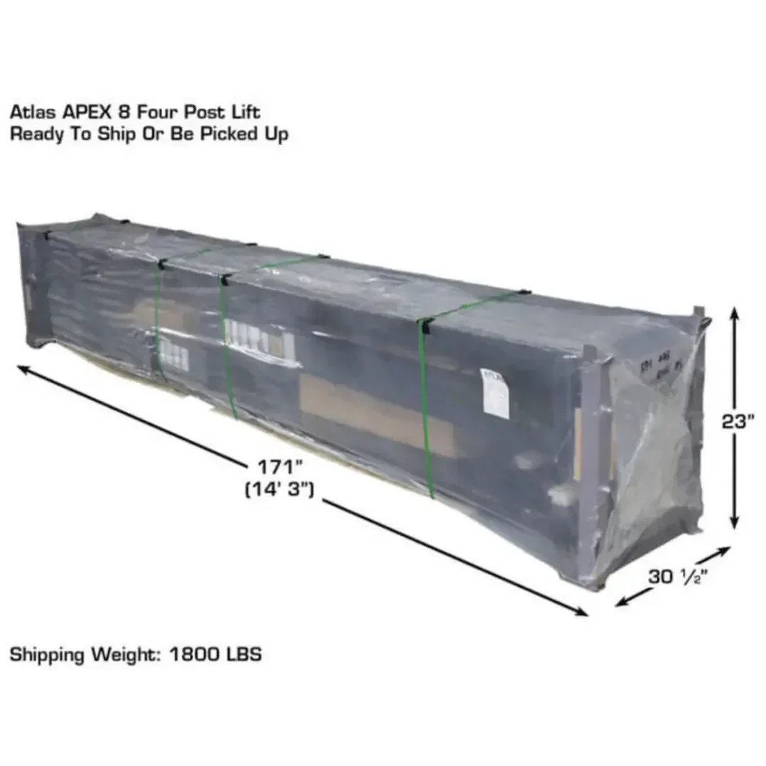 Atlas APEX8 ALI Certified Hobbyist 8,000 lb. 4 Post Lift
