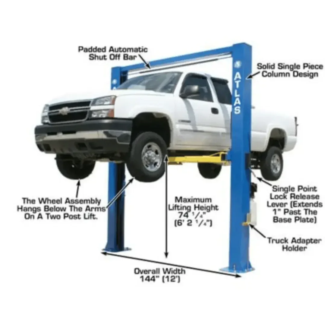 Atlas Garage Extra Tall/Extra Wide 4 Post Portable Car Lift