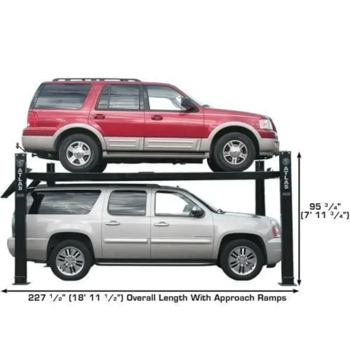 Atlas Garage Extra Tall/Extra Wide 4 Post Portable Car Lift