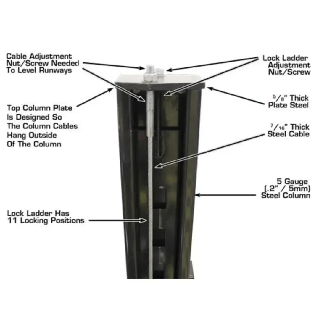 Atlas Garage Extra Tall/Extra Wide 4 Post Portable Car Lift