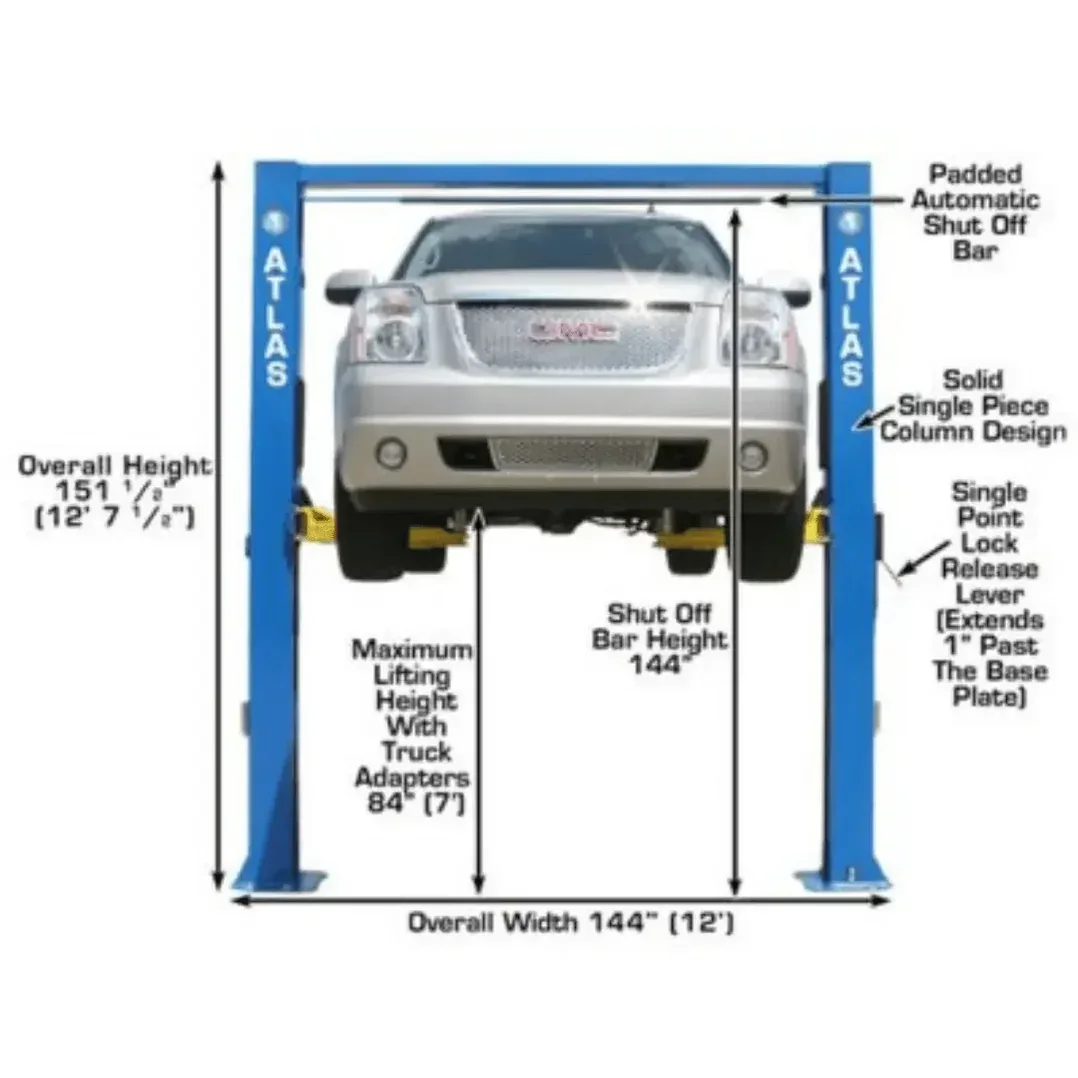 Atlas Garage Extra Tall/Extra Wide 4 Post Portable Car Lift