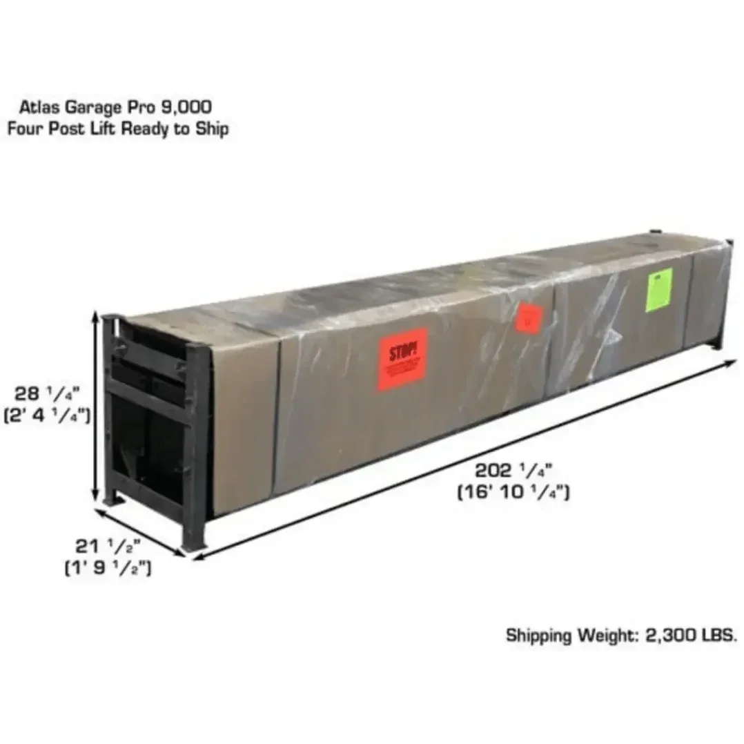 Atlas Garage Extra Tall/Extra Wide 4 Post Portable Car Lift