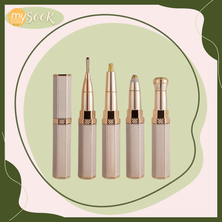 ماكينة إزالة شعر الوجه والحواجب 4 في 1 بدون ألم للنساء