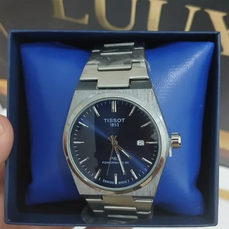 TISSOT PRX TABLEAU BLEU IMPRIME