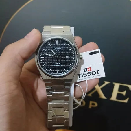 ⌚  Tissot Tableau Noir & BLEU & blanche  ⌚