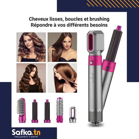 Outil de coiffure multifonctionnel 5 en 1 pour sèche-cheveux