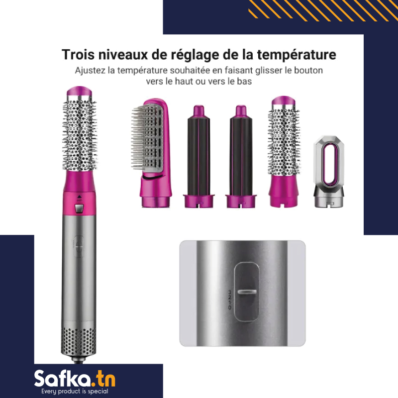 Outil de coiffure multifonctionnel 5 en 1 pour sèche-cheveux