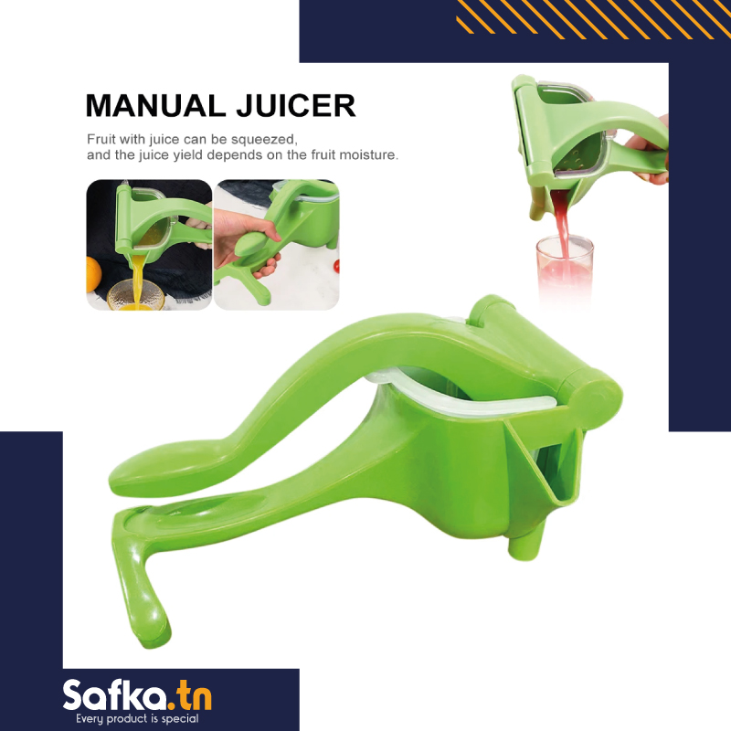 Presse-fruits manuel multifonctionnel en plastique