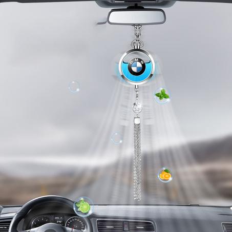 قلادة العطور موزع معطر هواء السيارة بشعار سيارتك يدوم إلى 90 يوما