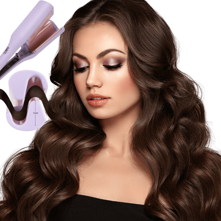 مكواة تجعيد لفافة البيض الفرنسية الرومانسية - تجعيدات ناعمة و متموجة بسهولة