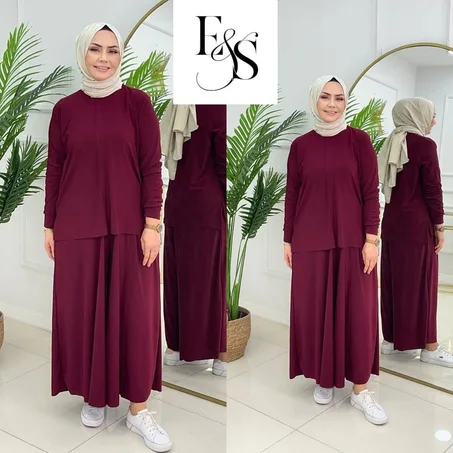 طقم نسائي  كلاسيك – أناقة راقية بإطلالة محتشمة