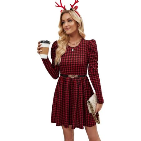 رداء طويل للسيدات، كوبي كوفير، صغير الحجم، أحمر، أنيق وأسود، حسب الموضة، عرض خاص، جيد، جديد، 2024