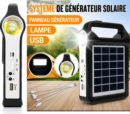 Système de Générateur Solaire Portable