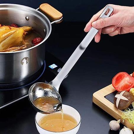 ملعقة فاصل الزيت من الفولاذ المقاوم للصدأ