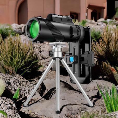 تليسكوب وحامل جوال ٢ في ١ Telescope and mobile holder