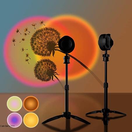 مصباح الفوتوغرافي (قوس قزحالشمسالغروب الأحمر)