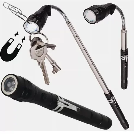 Lampe de Poche Télescopique Magnétique Multifonctionnelle