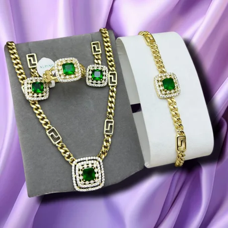 طقم قارص الاخضر XUPING INOXYDABLE التركي 🇹🇷