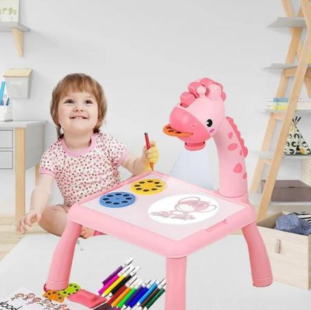 مكتب رسم للأطفال مع جهاز عرض