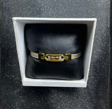 Astra Gold Stone Cable Bracelet