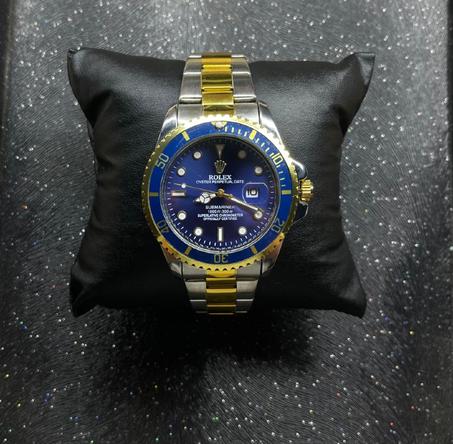 Rolex submariner date blue & gold