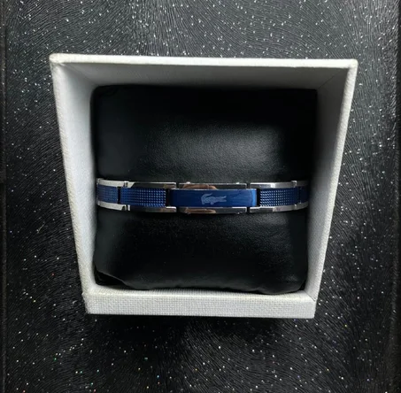 LACOSTE BRACELET GRAY & BLEU EDITION
