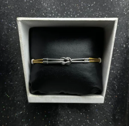 TITAN CABLE BRACELET GOLD & GRAY EDITION