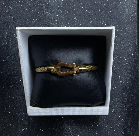 STEEL CABLE BRACELET GOLD EDITION