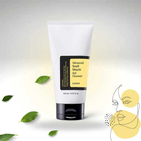 Gel nettoyant avancé à la mucine d'escargot