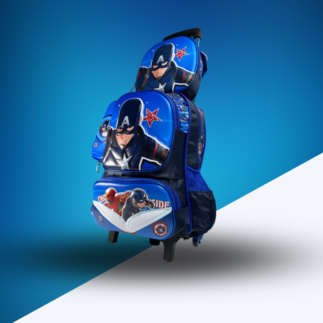 مجموعة حقيبة ظهر كابتن أمريكا - 3 قطع