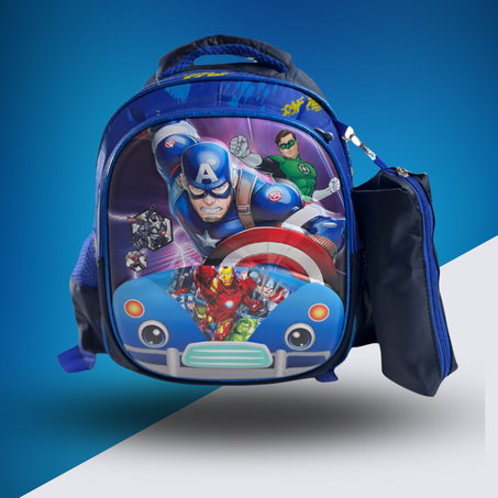 حقيبة ظهر مدرسية للأطفال - كابتن أمريكا يمنحك الفضاء