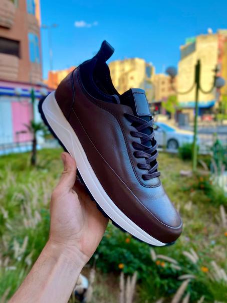 Espadrilles marron 100% cuir originale