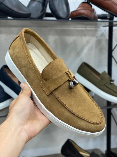 Ballerine moutarde daim originale 100% cuir