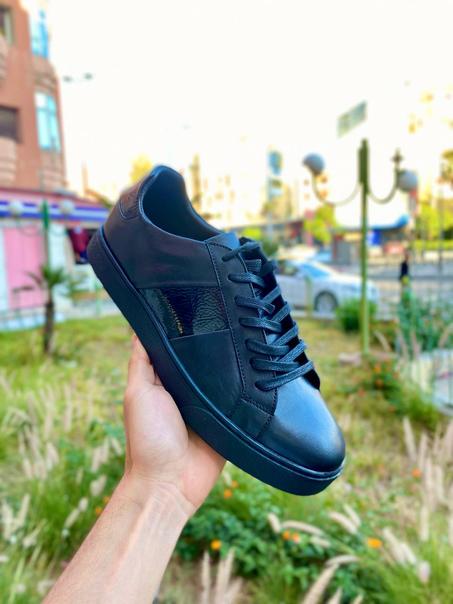Baskets noir 100% cuir originale