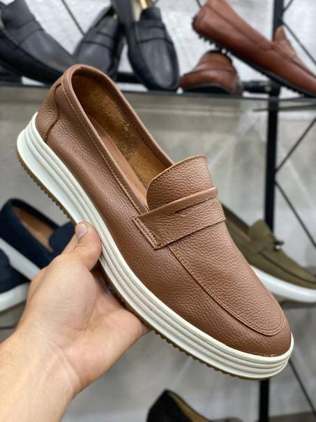 Ballerine marron cuir originale 100% cuir