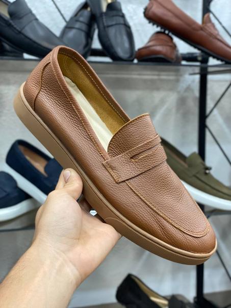 Ballerine marron cuir originale 100% cuir