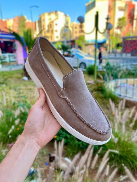 Ballerine blanc cassé daim originale 100% cuir
