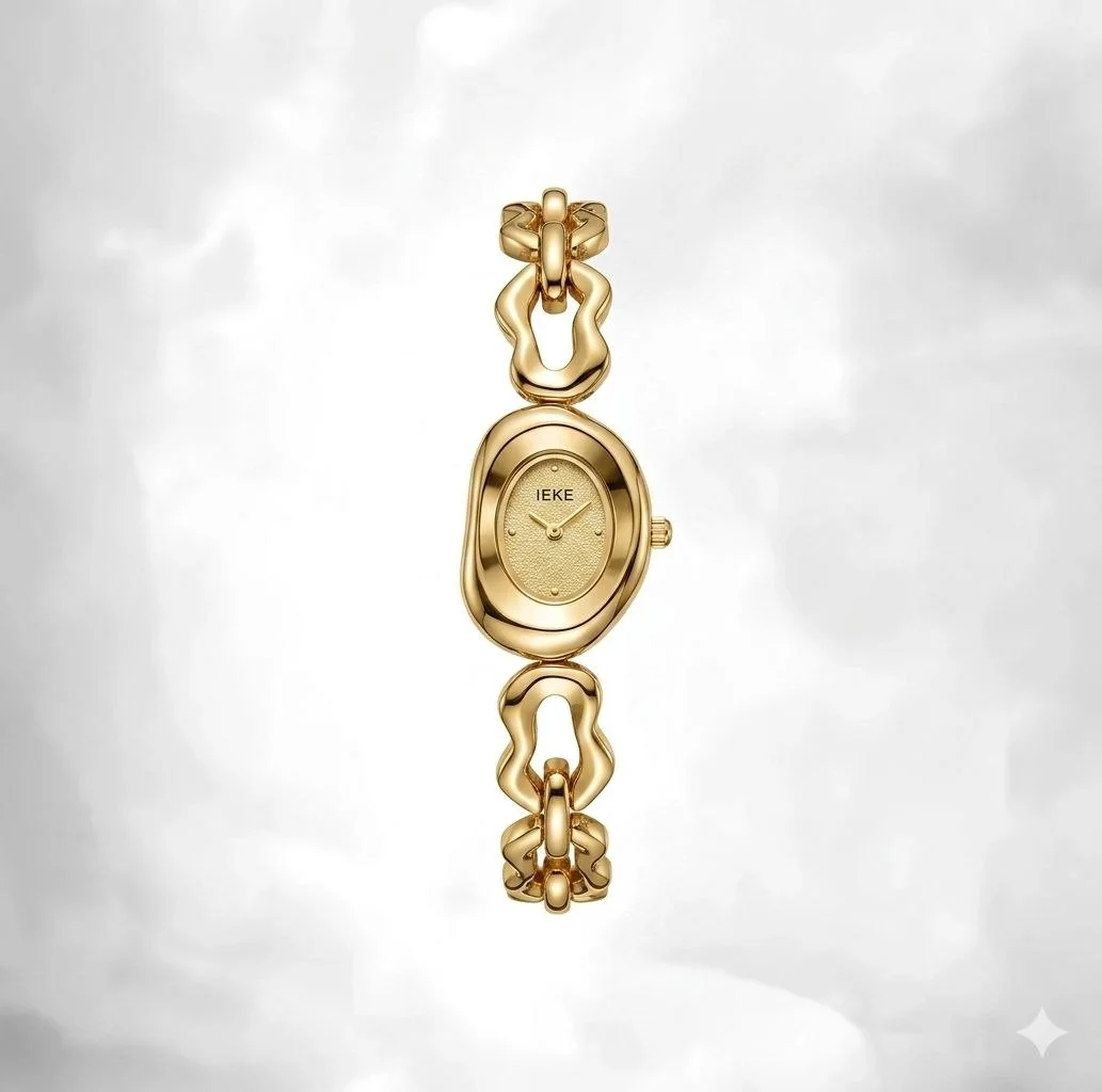 Montre-Bracelet Femme IEKE – Design Bijou Doré