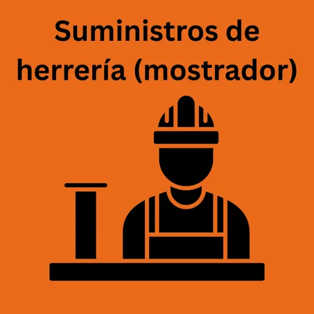 Suministros de herrería (mostrador)