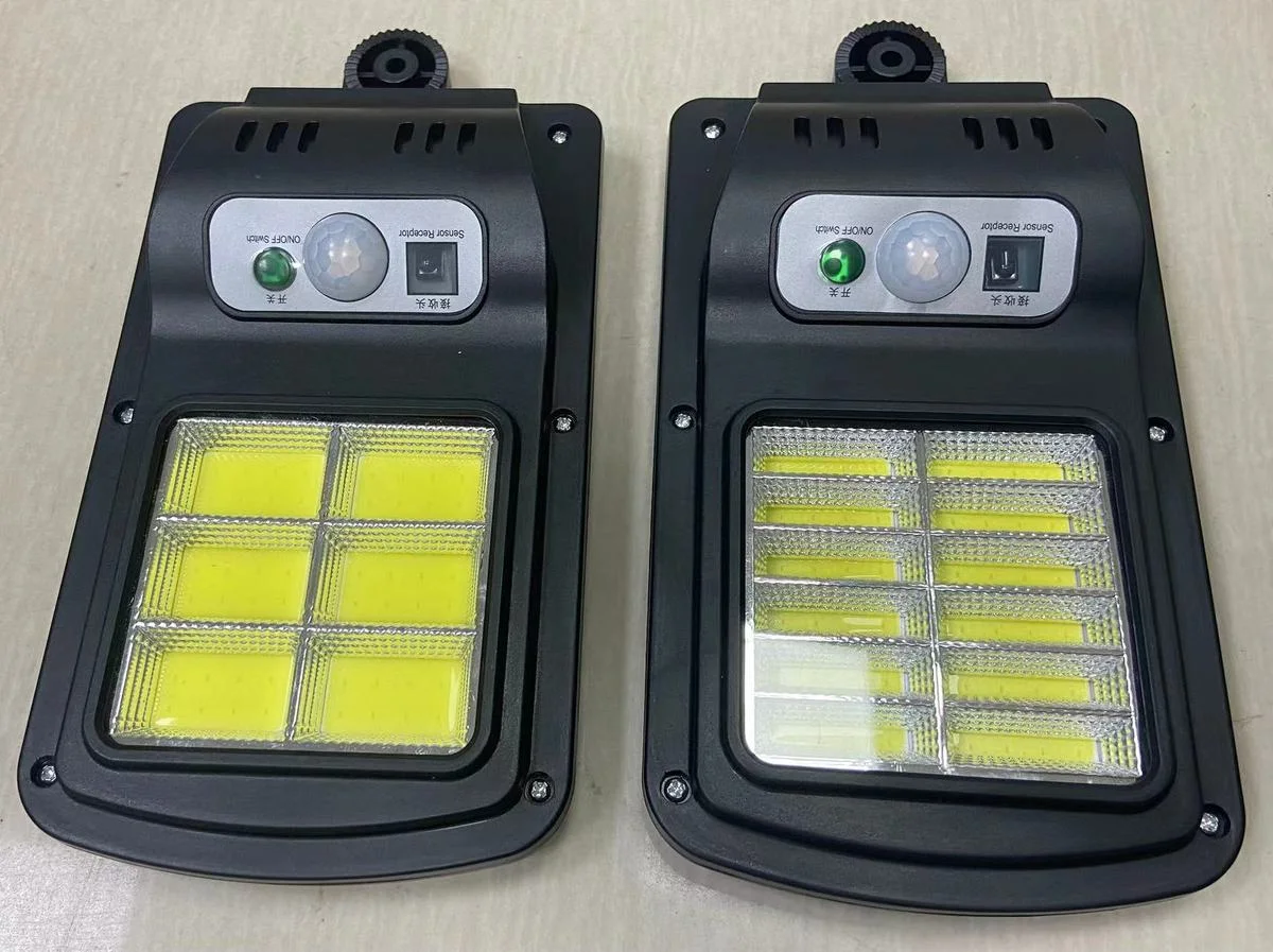 كشاف شمسي مع جهاز تحكم عن بعد وكاشف حركة للاستخدام الخارجي