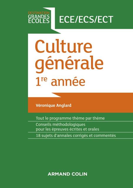 Culture générale 1re année  ECE - ECS - ECT