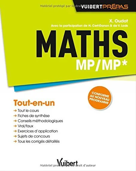 Vuibert prépas    Maths  MP/MP*  Tout-en-un
