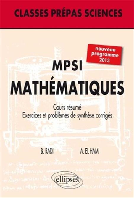 Classes prépas Sciences   MPSI  Mathématiques