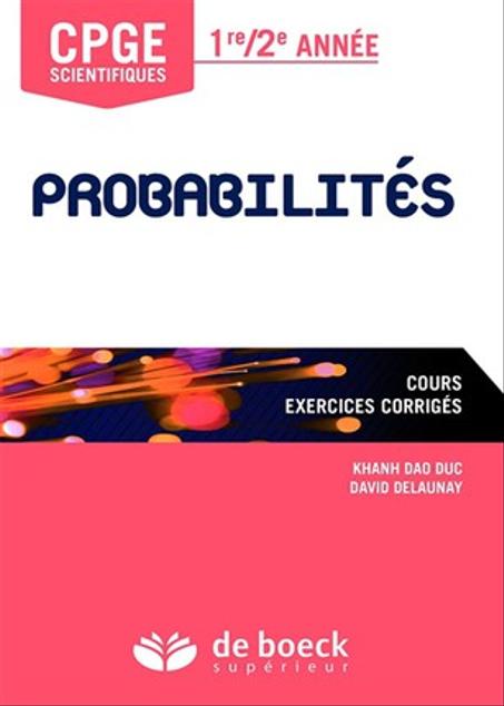 Probabilités   1re / 2e année  cours et exercices corrigés