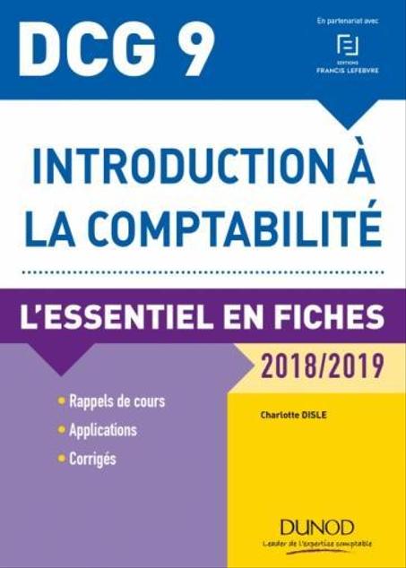 DCG 9 - introduction à la comptabilité ; l'essentiel en fiches