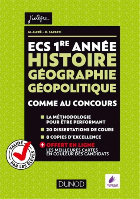 ECS 1re année - Histoire Géographie Géopolitique  Comme au concours Collection  J'intègre