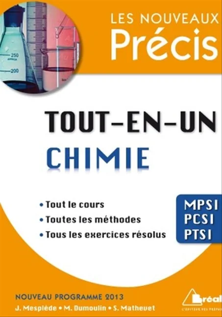 Les nouveaux précis  tout-en- un  Chimie MPSI-PCSI-PTSI