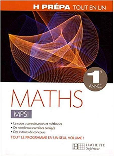 H prépa Maths  MPSI  1e année
