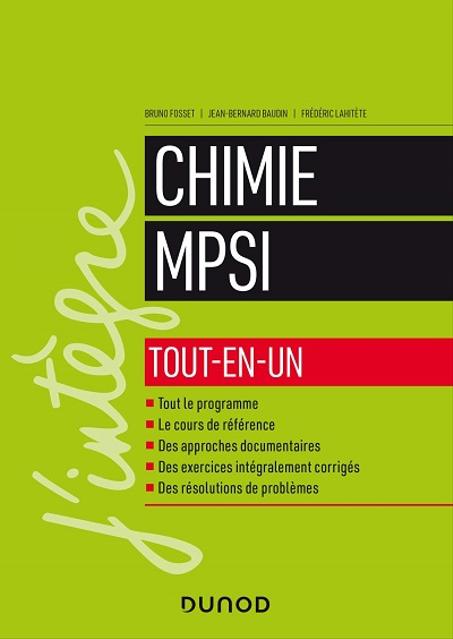 Chimie  MPSI  Tout-en-un